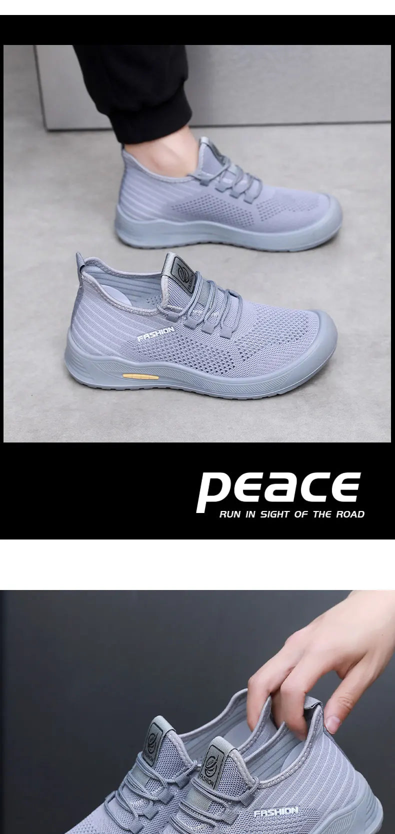 Men's Summer Walking Shoes – Breathable, Comfortable & Anti-Slip