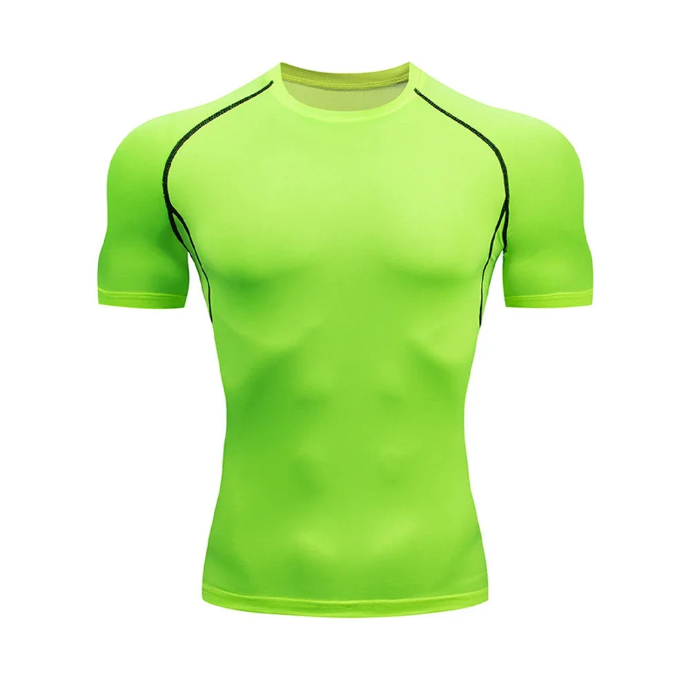 Men's Compression T-Shirt – Quick-Dry Gym & Running Workout Top