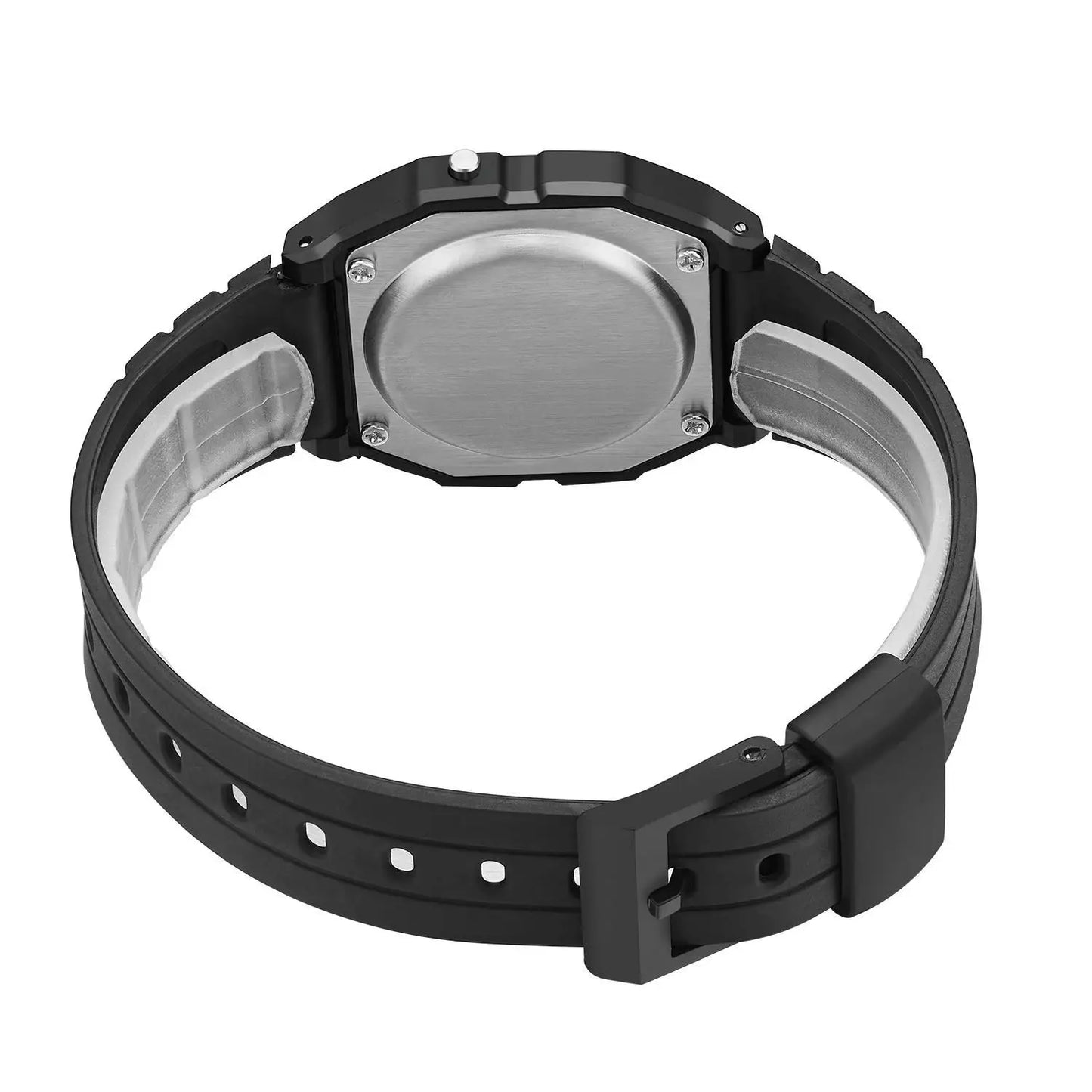 Men's LED Digital Sports Watch – Military Style with Silicone Wristband