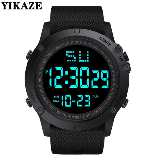Men's Military Sports Watch – Multifunctional, Waterproof LED Digital Watch