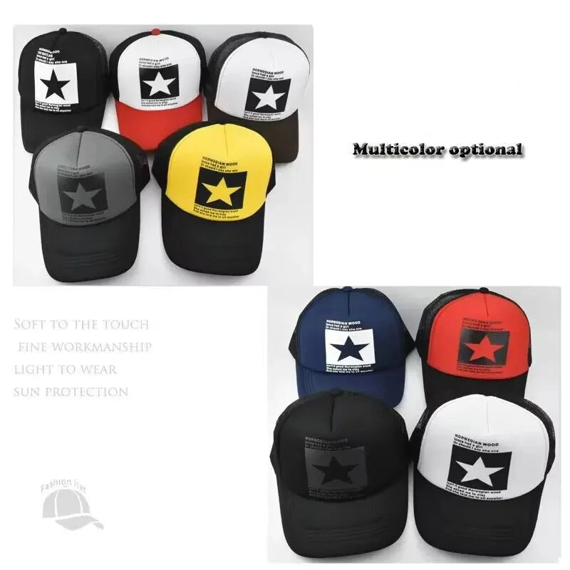 Fashion Snapback Baseball Cap – Mesh Hat for Men & Women, Casual Sun Protection