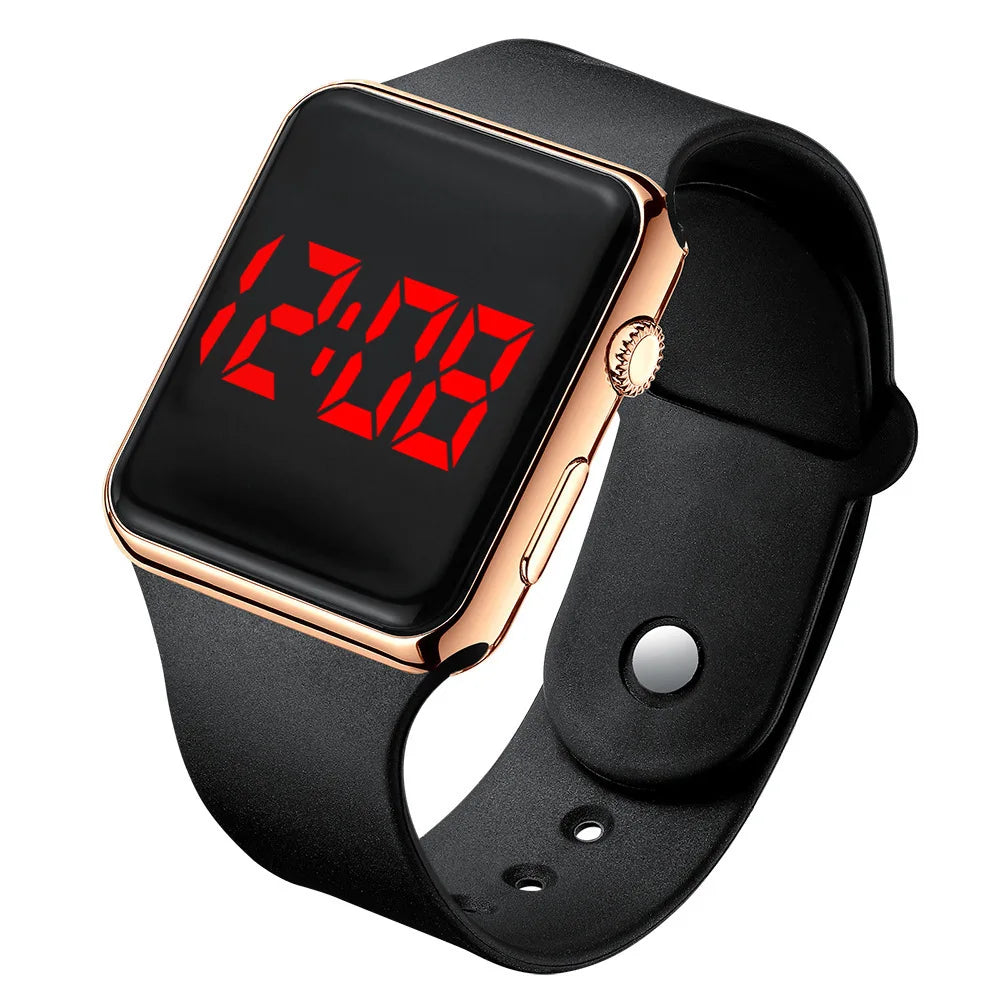 Unisex Sports Watch – LED Digital, Fashionable Silicone Strap