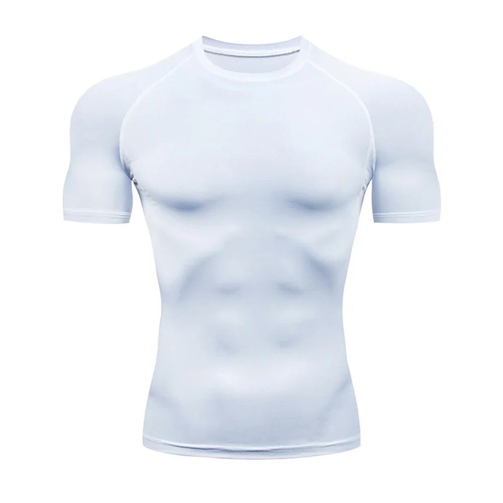 Men's Compression T-Shirt – Quick-Dry Gym & Running Workout Top