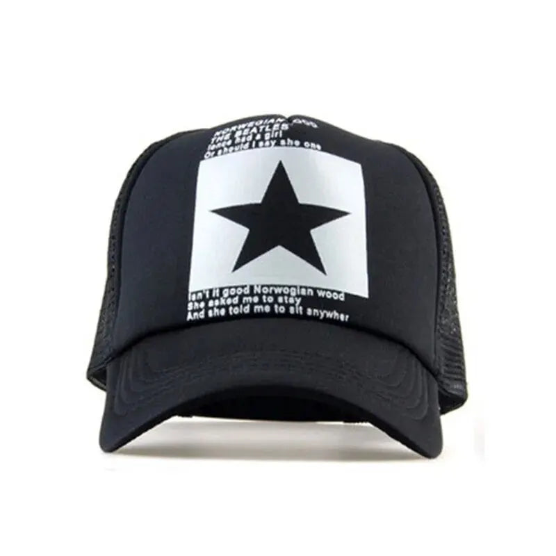 Fashion Snapback Baseball Cap – Mesh Hat for Men & Women, Casual Sun Protection