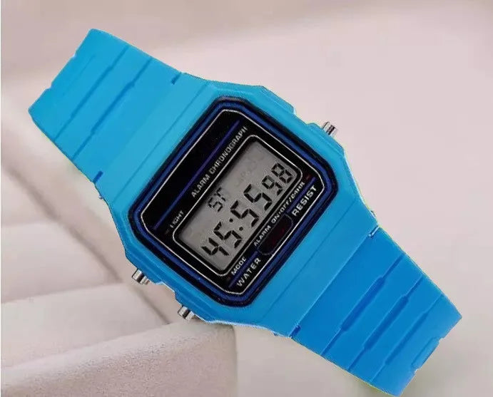 Men's LED Digital Sports Watch – Military Style with Silicone Wristband
