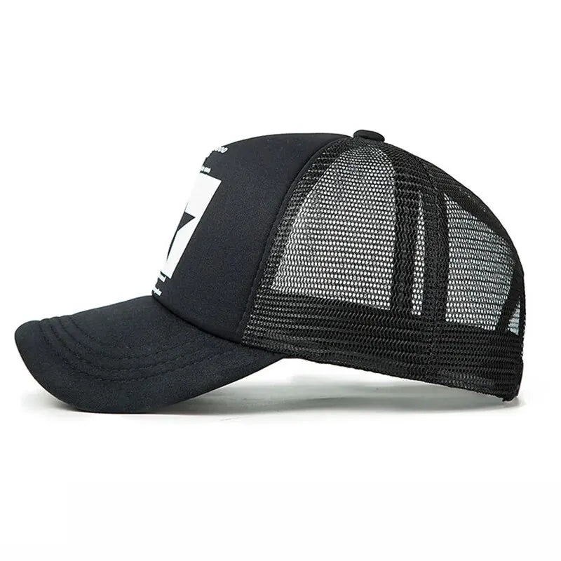 Fashion Snapback Baseball Cap – Mesh Hat for Men & Women, Casual Sun Protection