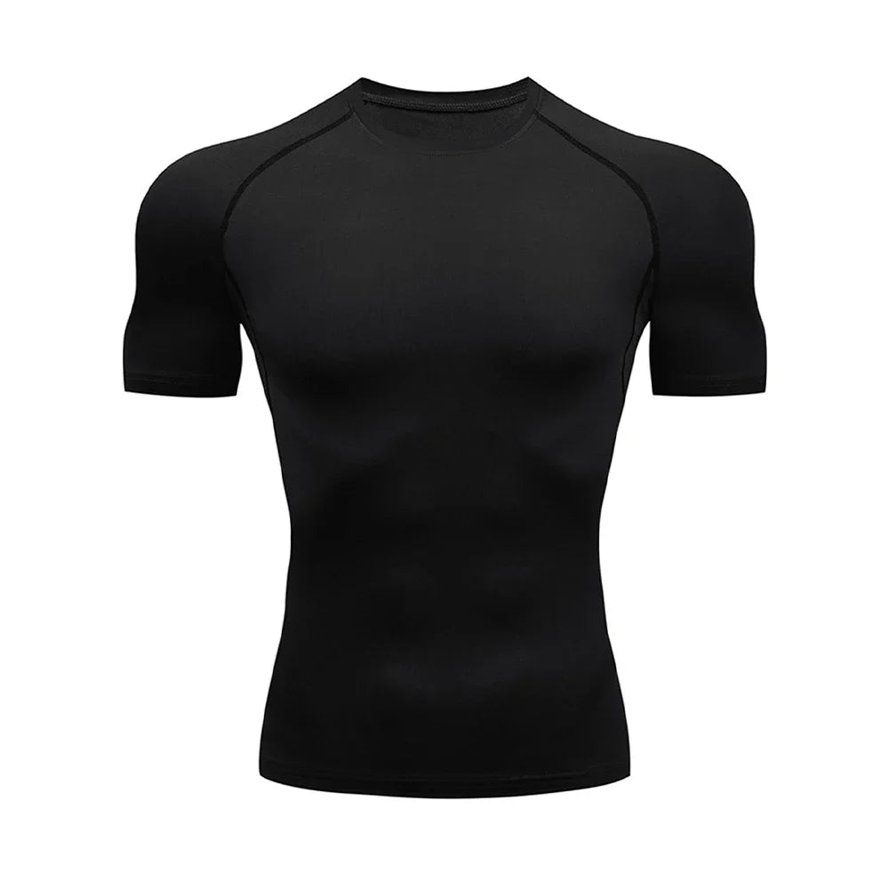 Men's Compression T-Shirt – Quick-Dry Gym & Running Workout Top