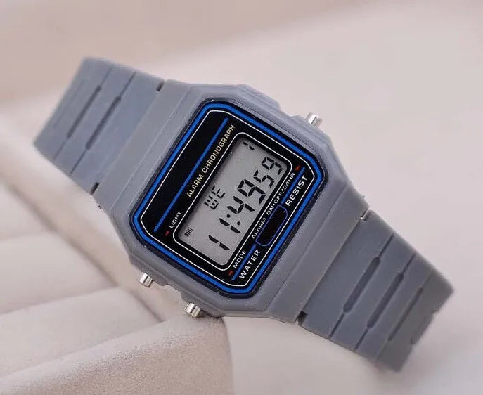 Men's LED Digital Sports Watch – Military Style with Silicone Wristband