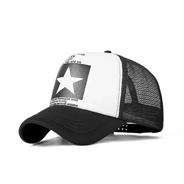 Fashion Snapback Baseball Cap – Mesh Hat for Men & Women, Casual Sun Protection