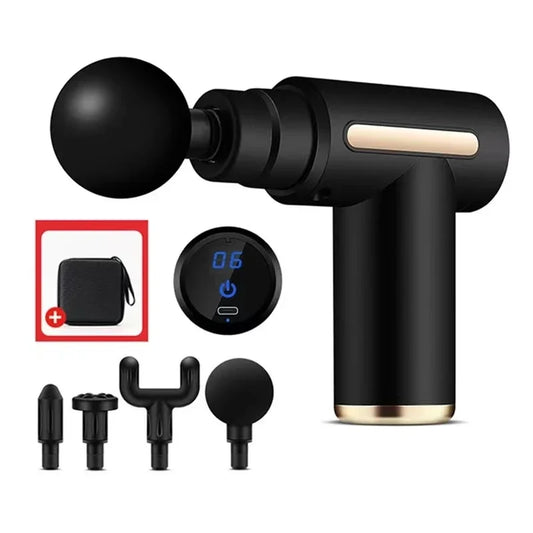 Massage Gun Percussion Handheld Portable Muscle Massager Tool for Body Pain Relief Ideal Gifts for Men Women With Carrying Bag