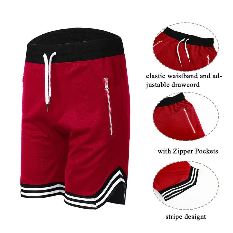 Men's Basketball Shorts – Mesh Quick-Dry Fitness & Gym Shorts