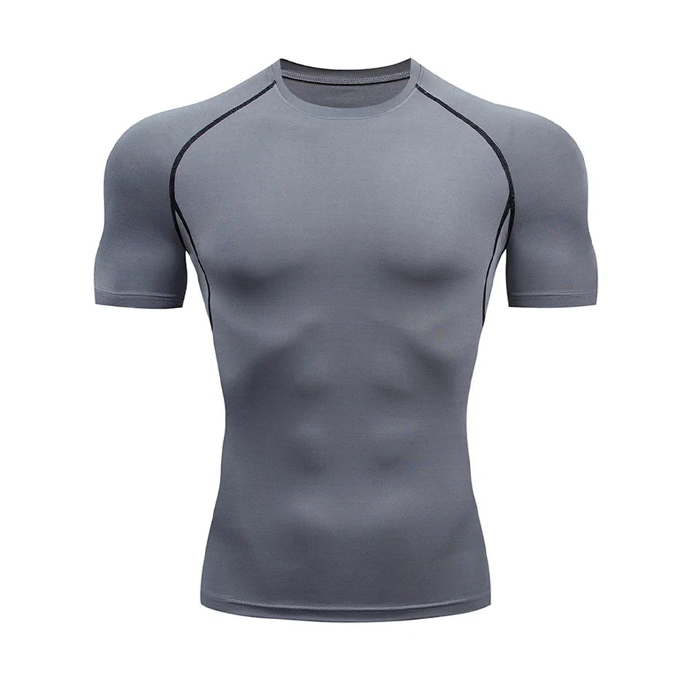 Men's Compression T-Shirt – Quick-Dry Gym & Running Workout Top