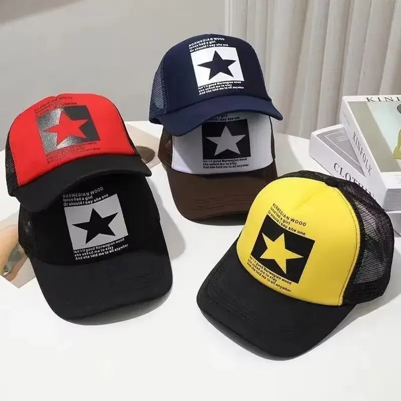 Fashion Snapback Baseball Cap – Mesh Hat for Men & Women, Casual Sun Protection
