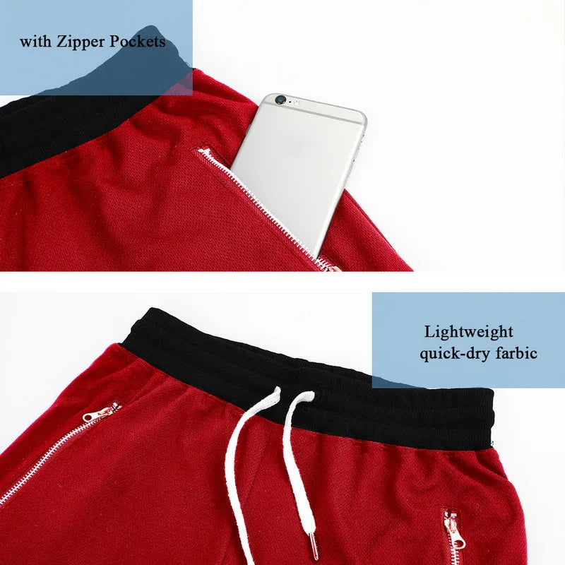 Men's Basketball Shorts – Mesh Quick-Dry Fitness & Gym Shorts