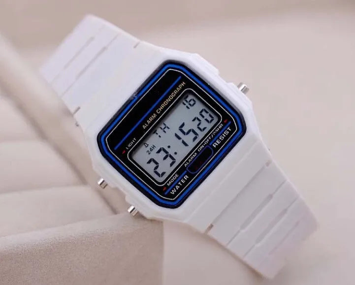 Men's LED Digital Sports Watch – Military Style with Silicone Wristband