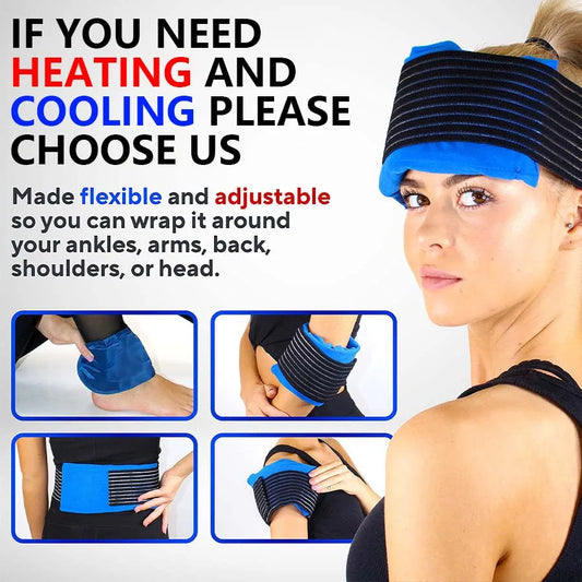 Reusable Hot & Cold Gel Pack – Microwaveable Pad for Pain Relief & Injury Recovery