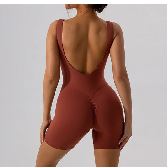 Women's Yoga Jumpsuit – Fitness & Pilates Activewear Set