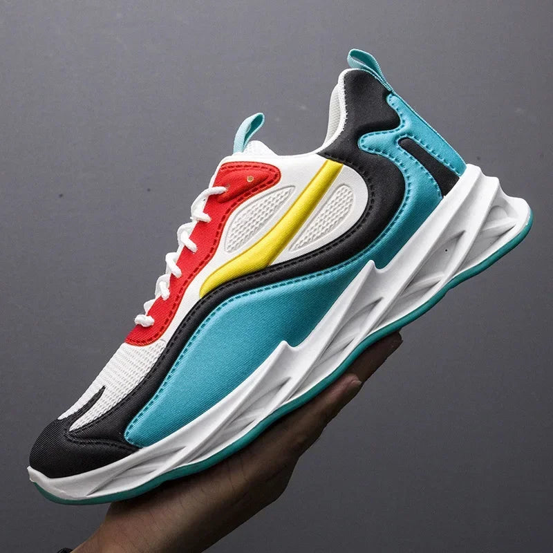 Men's Trendy Sports Shoes – Cushioned, Breathable Running & Walking Sneakers