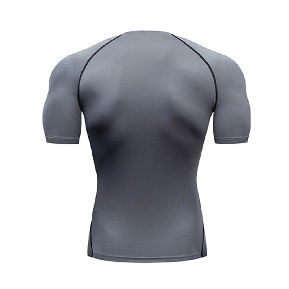 Men's Compression T-Shirt – Quick-Dry Gym & Running Workout Top