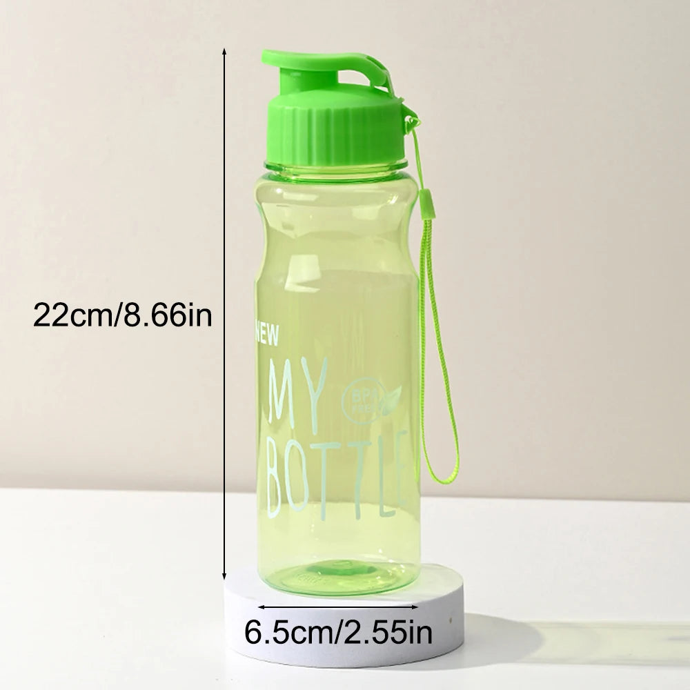 550ml Sports Water Bottle – Portable, Leak-Proof with Flip Cap & Carry Strap