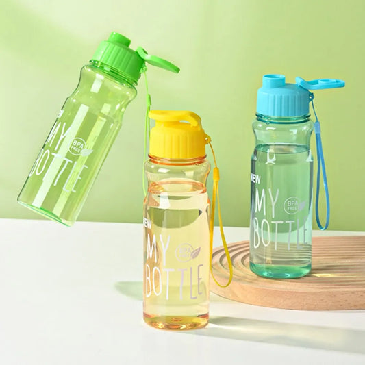 550ml Sports Water Bottle – Portable, Leak-Proof with Flip Cap & Carry Strap
