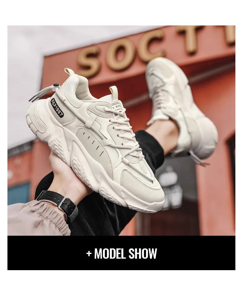 Men's Summer Running Shoes – Breathable, Comfortable & Height-Boosting Sneakers