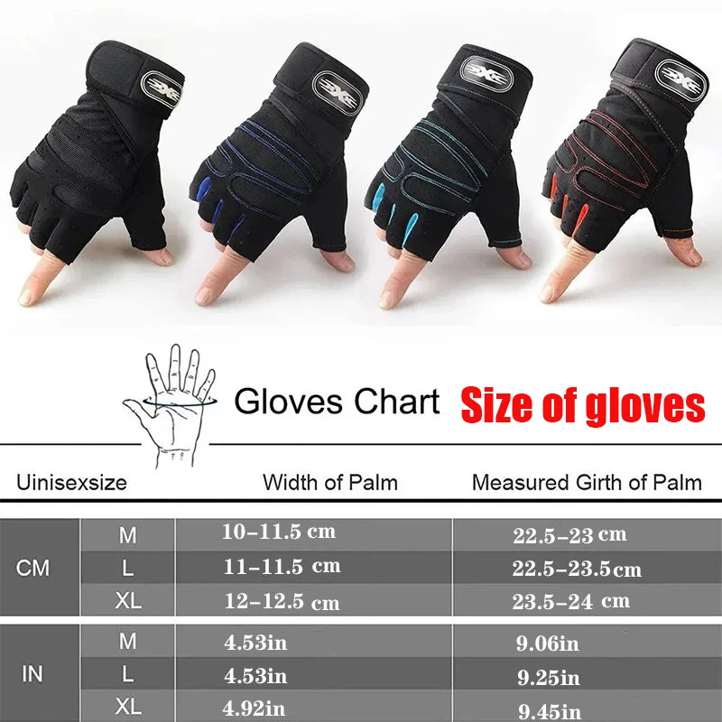 Gym Gloves for Men & Women – Shockproof, Wrist Support for Weightlifting & Training